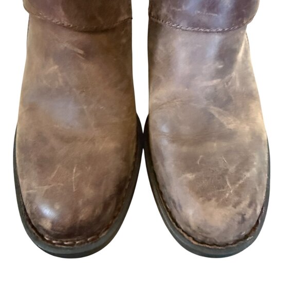 Born Trinculo distressed brown leather ankle boots women's size 6.5M - Picture 8 of 12